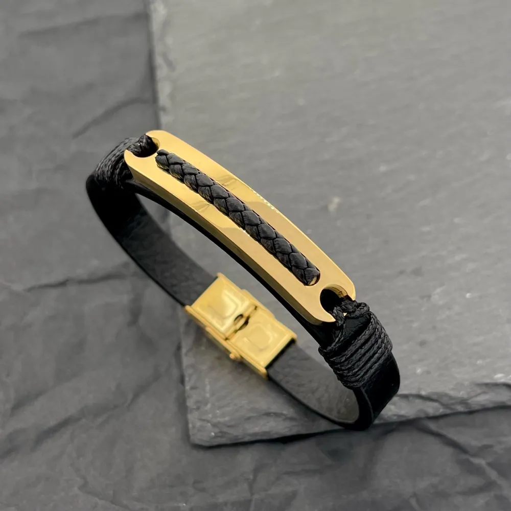 Semplice-Bracciale da Uomo in Acciaio - BAU-720-28