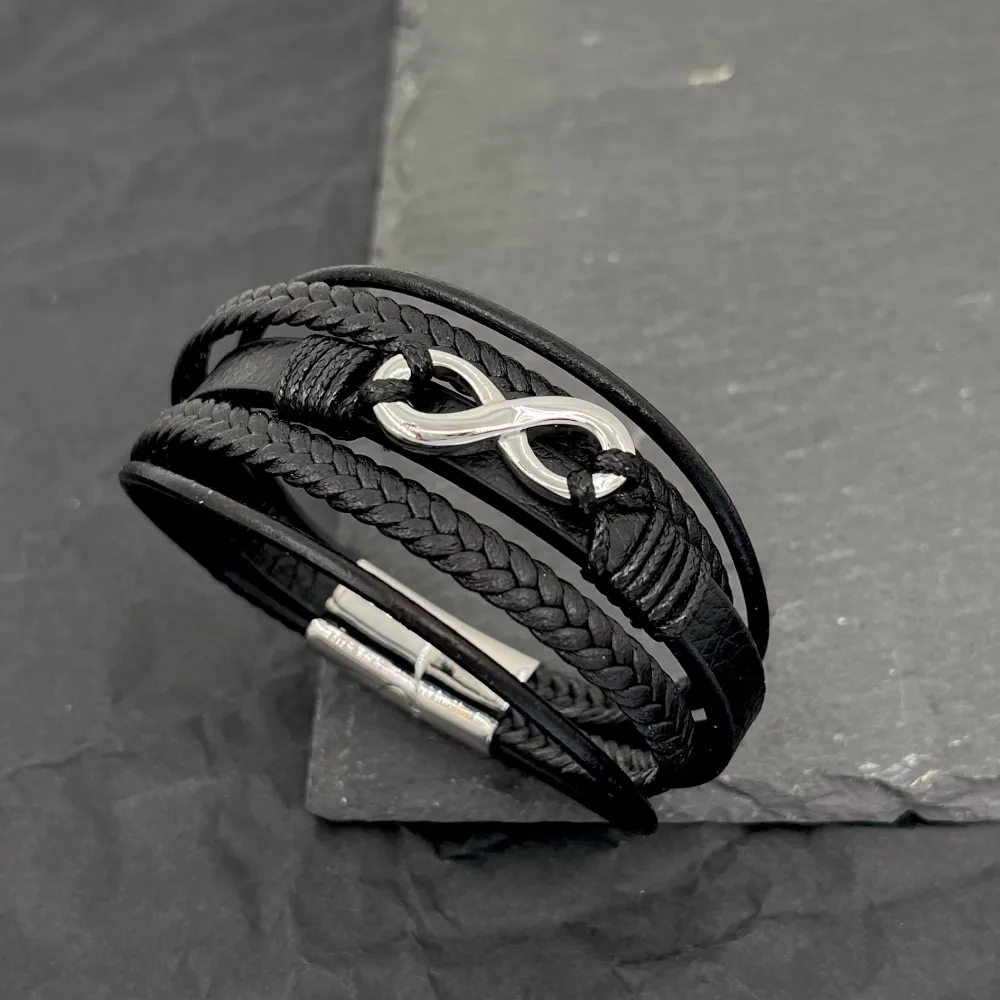 Infinito- Bracciale da Uomo in Acciaio - BAU-720-30