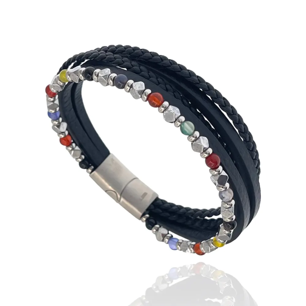 Multifili-Bracciale da Uomo in Acciaio - BAU-H600-260