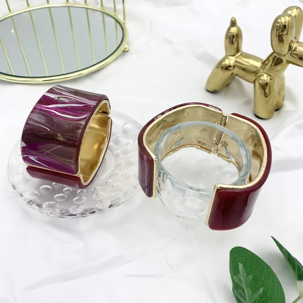 Fantasia-Bracciale Rigido Moda in Resina - BMM-1508