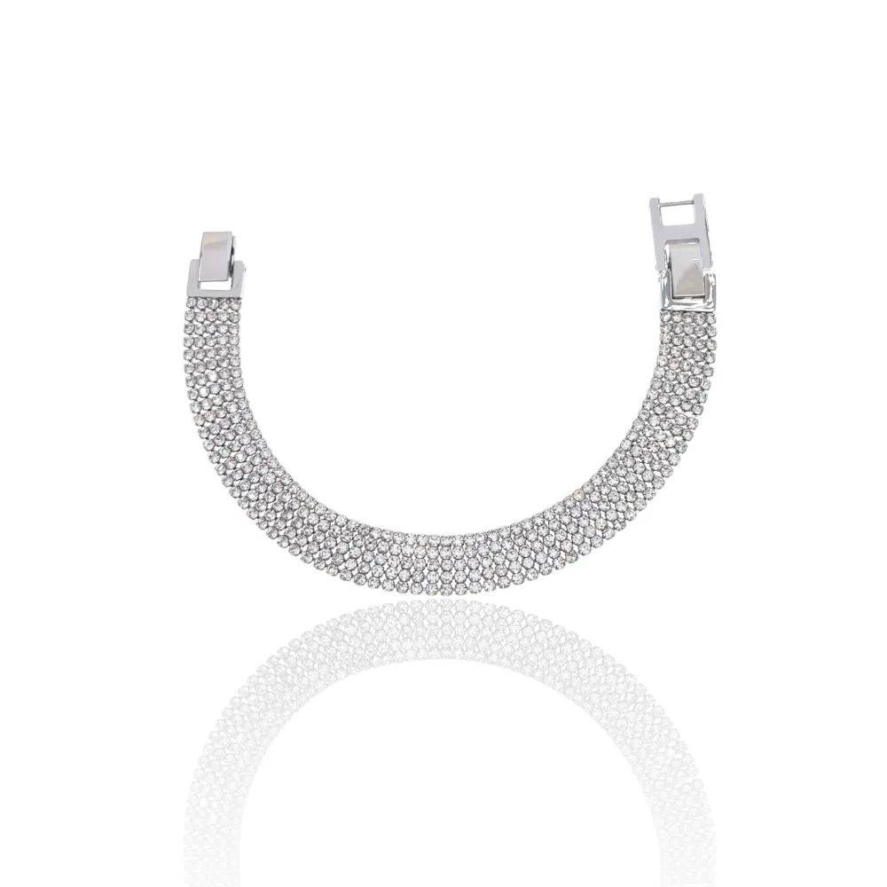 Tennis 2mm Cinque Fili-Bracciale con Cubic Zirconia - BMZ-103-AA2660B 2mm Cinque Fili