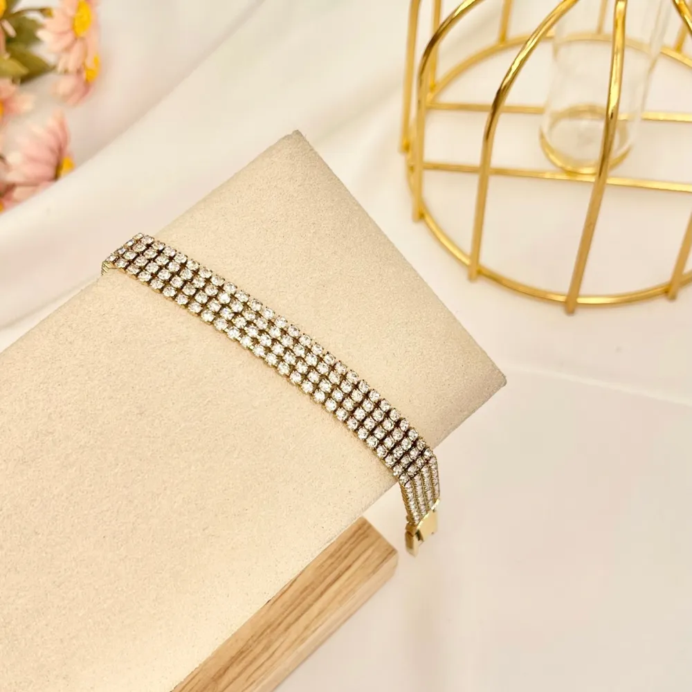 Tennis 2mm Quattro Fili -Bracciale con Cubic Zirconia - BMZ-103-AA2660B 2mm Quattro Fili