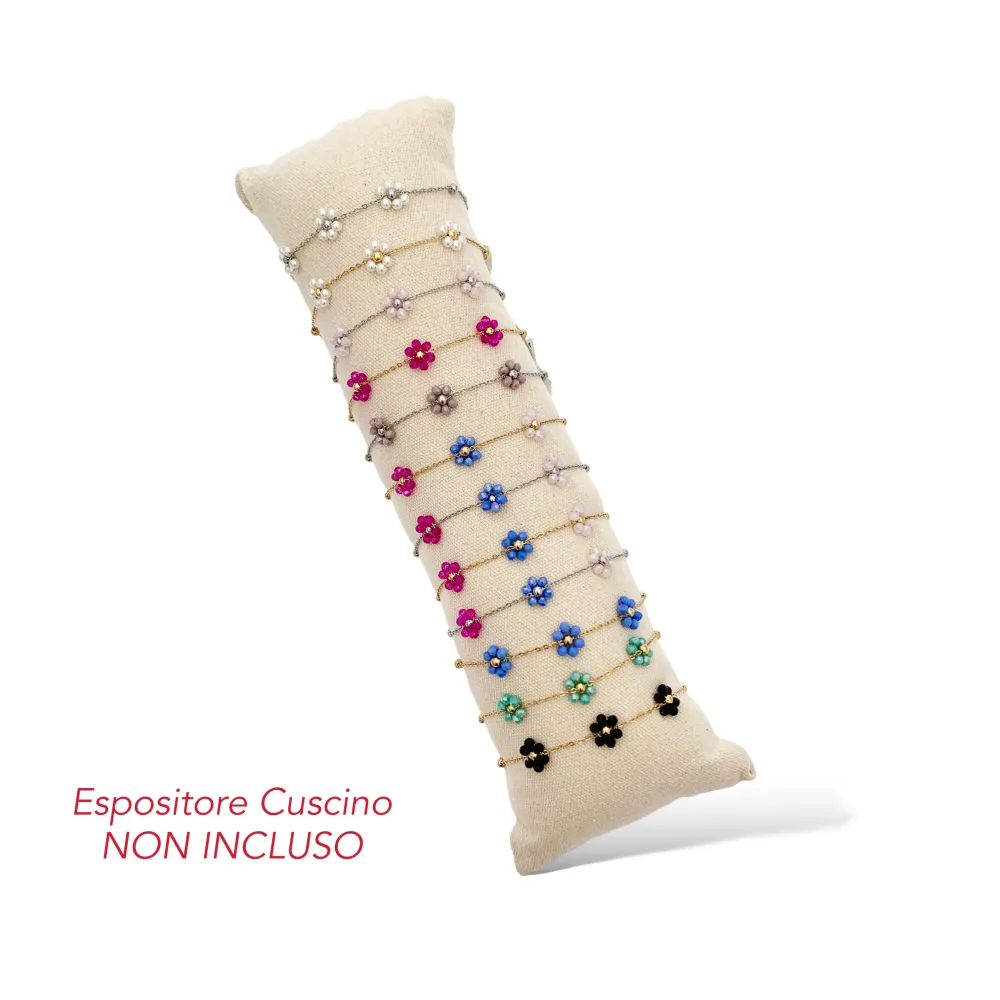 Margherita Cristalli-12Pz Bracciali in Acciaio - BPA-103-AA08B