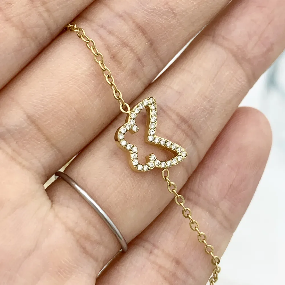 Soggetti Mix con Zirconia-24pz Bracciali in Acciaio con Chiusur - BPA-103-AA2819-2841B