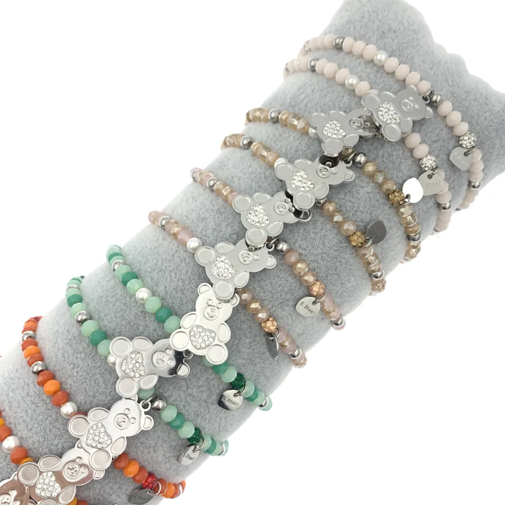 12Pz Bracciali Elastici in Acciaio+Cuscino in Omaggio - BPA104-31