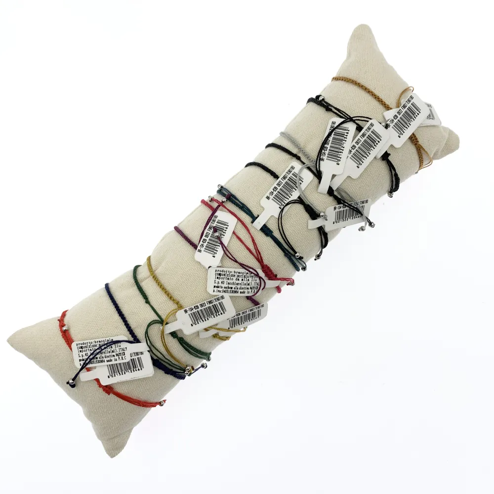 12Pz Bracciali in Acciaio Regolabili + Cuscino in Omaggio - BPA104-639