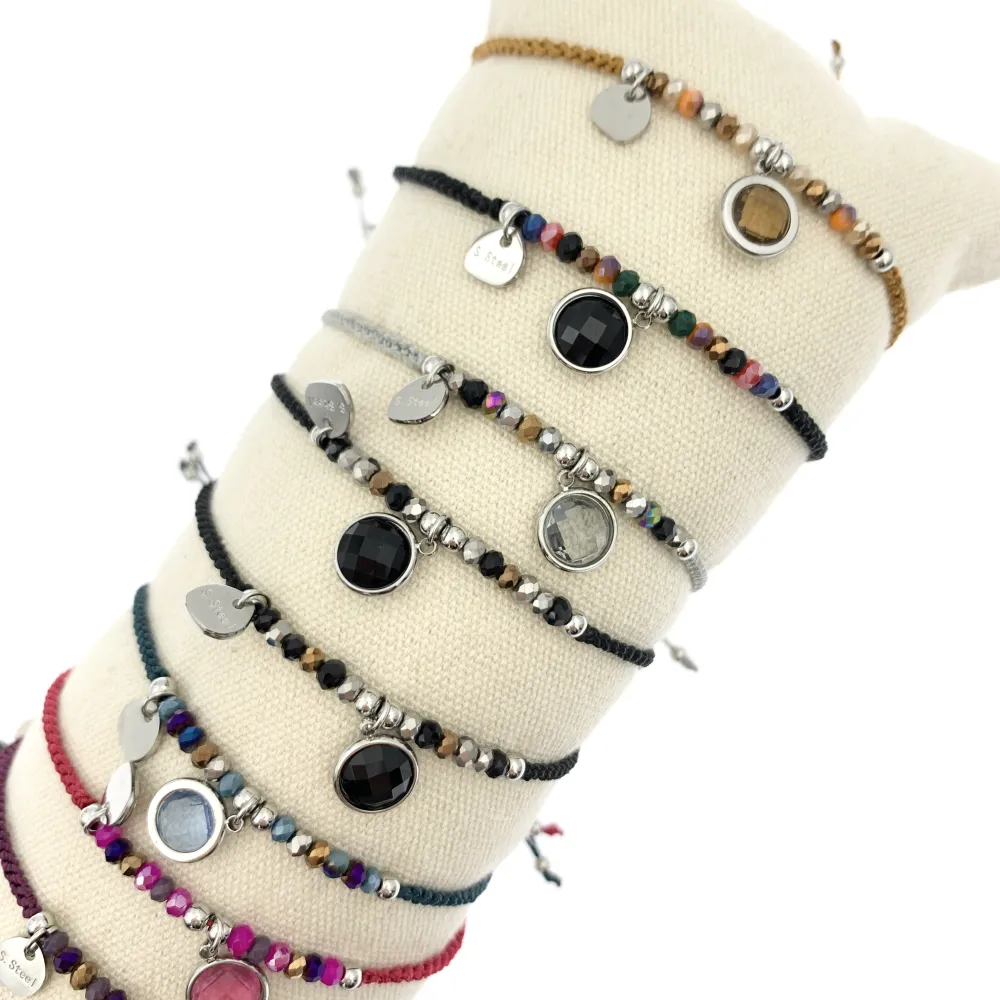 12Pz Bracciali in Acciaio Regolabili + Cuscino in Omaggio - BPA104-639