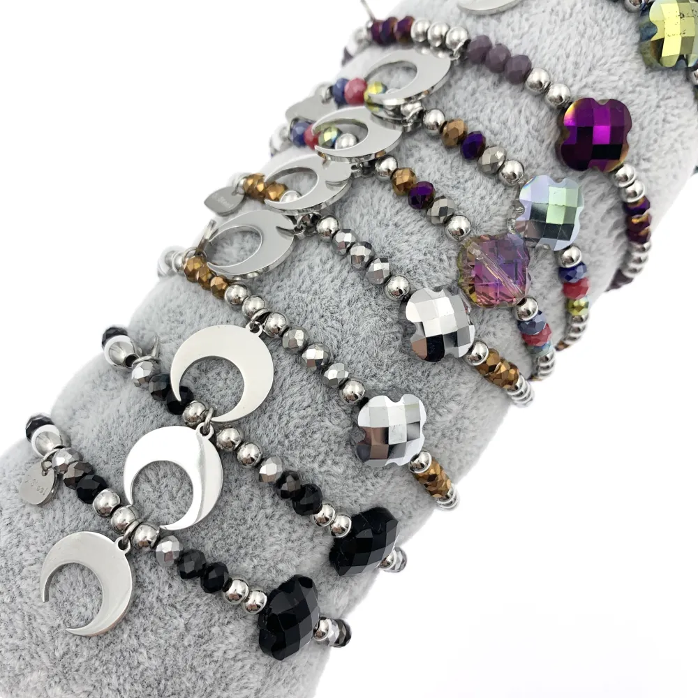 12Pz Bracciali Elastici in Acciaio+Cuscino in Omaggio - BPA413-520