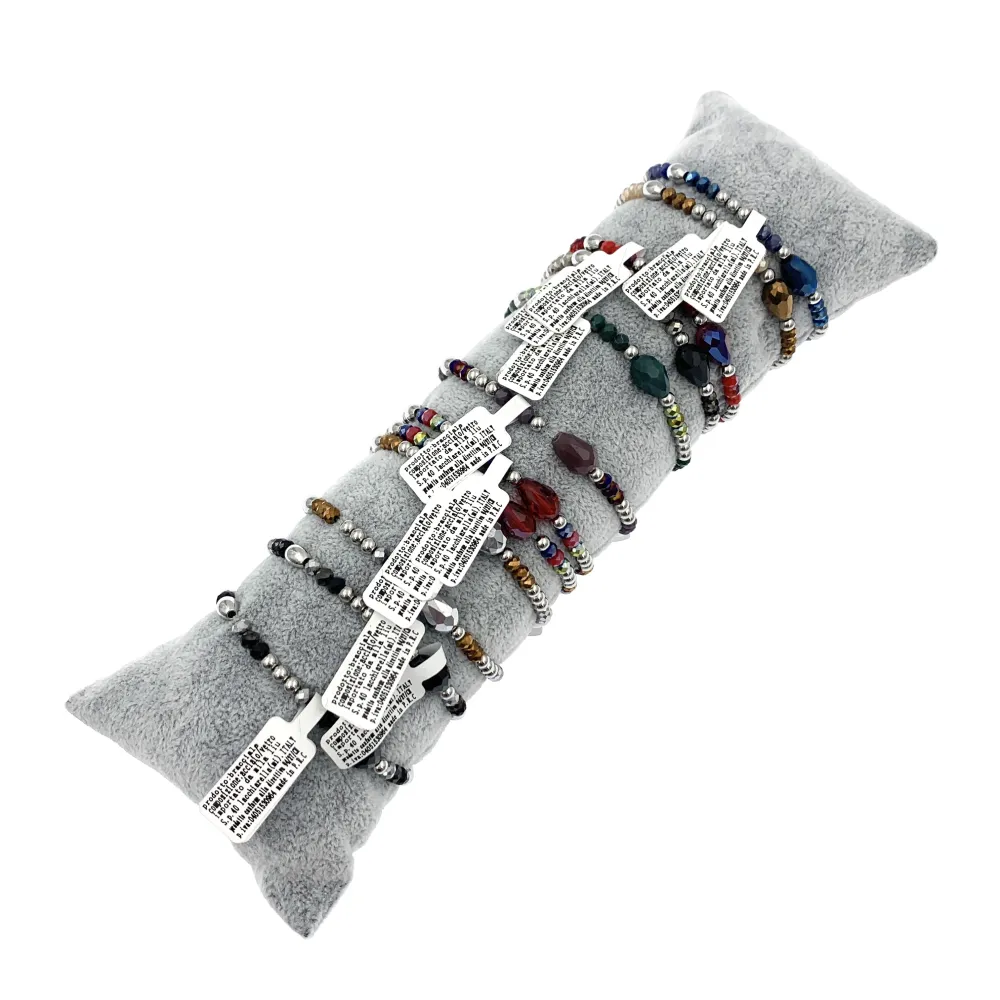 12Pz Bracciali Elastici in Acciaio+Cuscino in Omaggio - BPA413-520