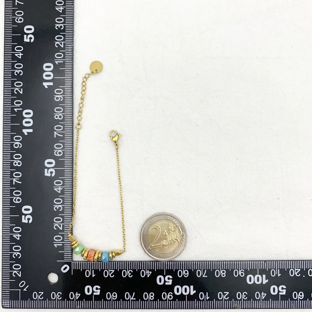 Perline Colorate-12Pz Bracciali in Acciaio - BPA-732-14