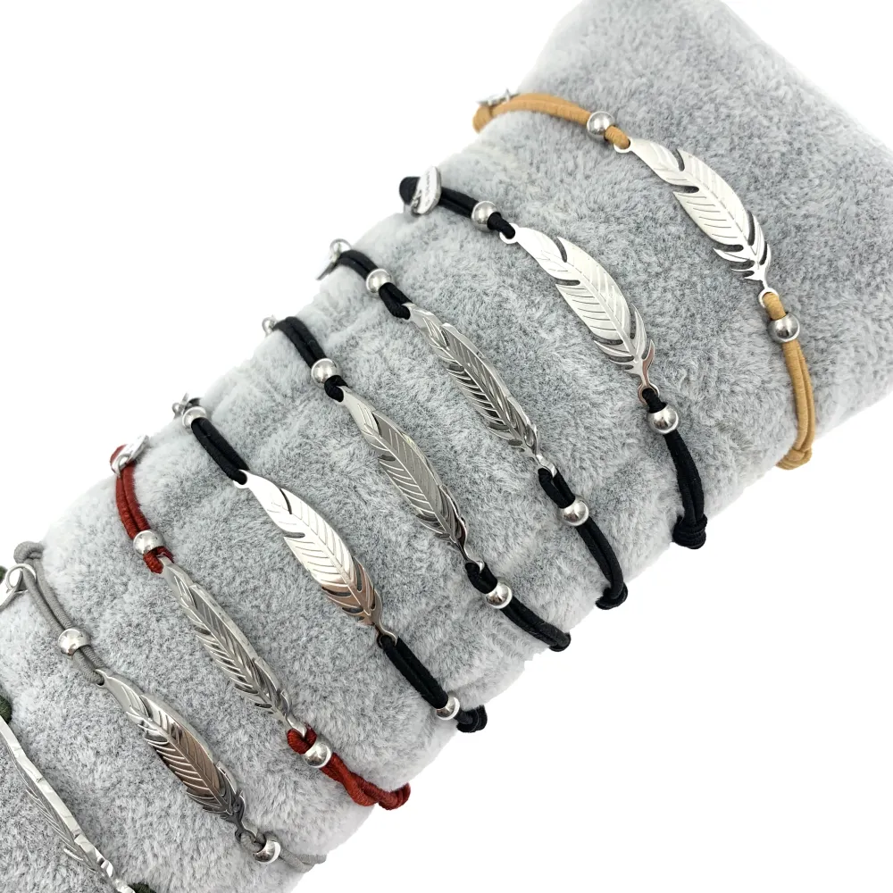 12Pz Bracciali Elastici in Acciaio+Cuscino in Omaggio - BPA7670-Piuma-12 Pz Bracciali Elastici