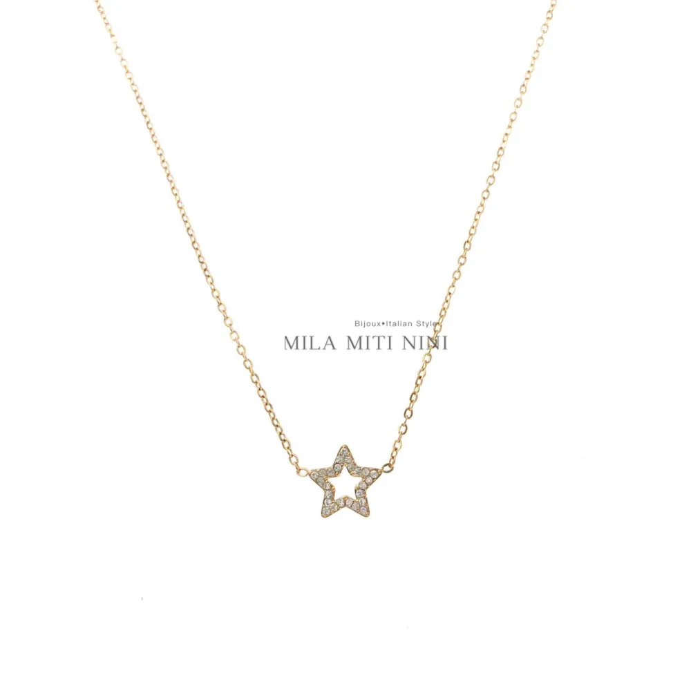 Stella Vuota-Collana Corta in Acciaio - CAC103-AA13