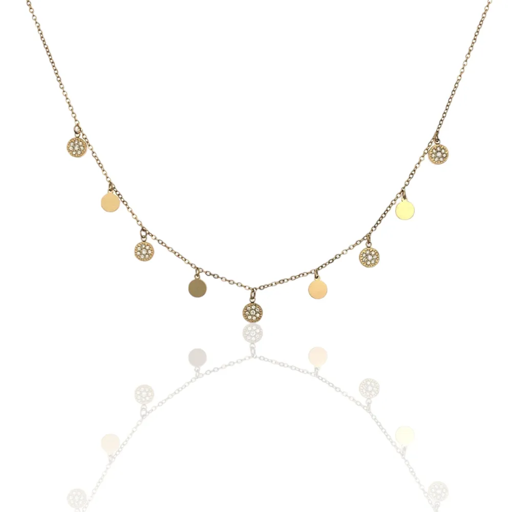 Tondo-Collana Corta in Acciaio - CAC-103-AA2343N