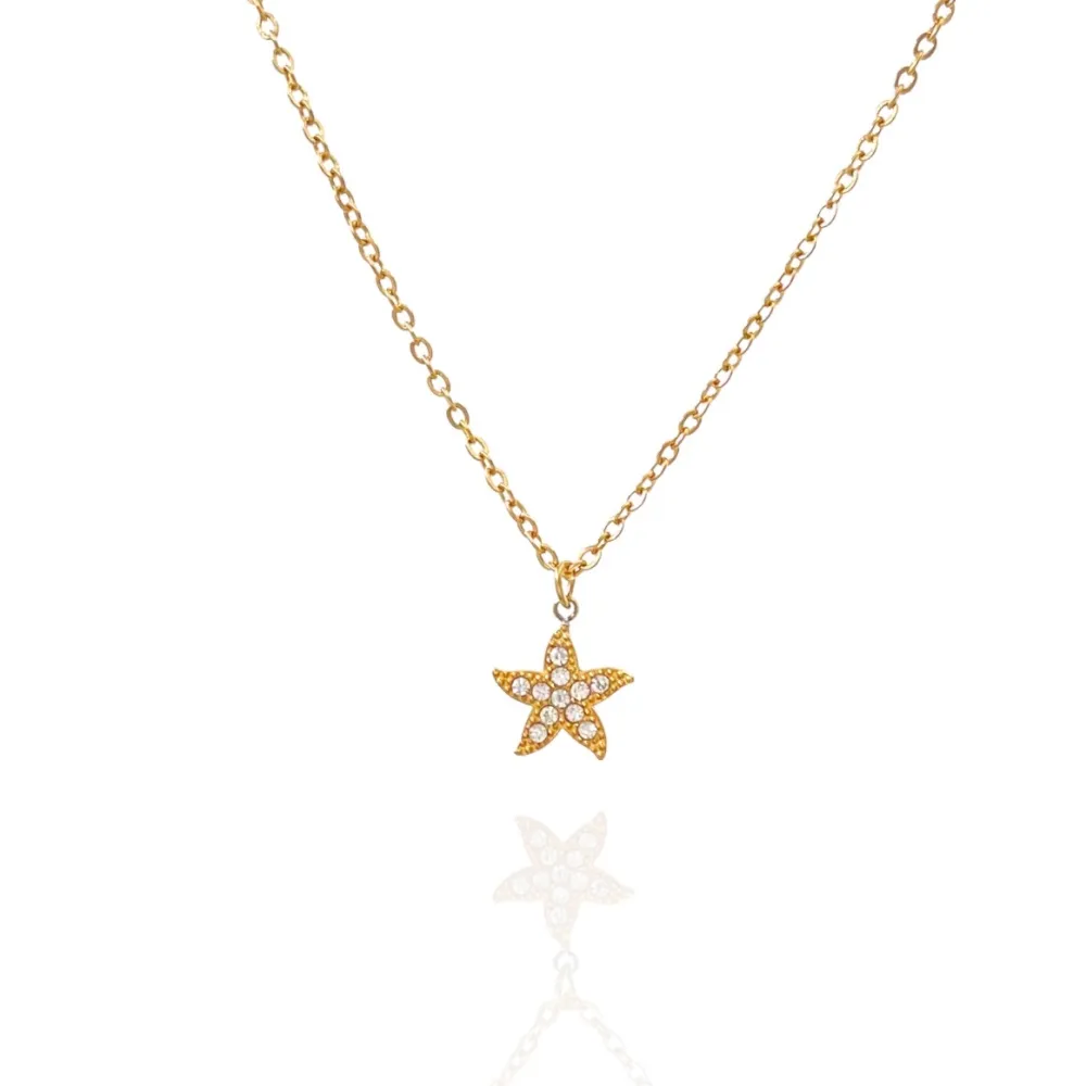 Stella Marina-Collana Girocollo in Acciaio - CAC-103-AA3490N