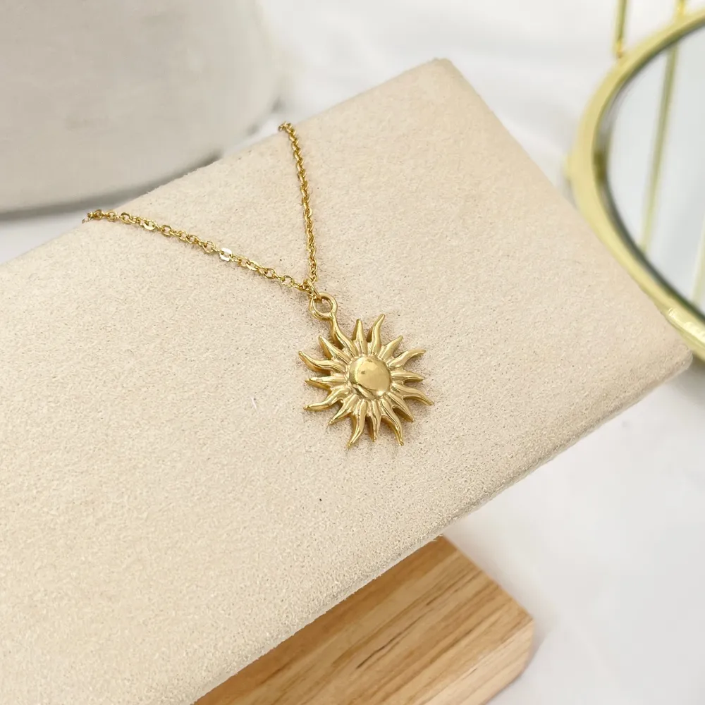 Sole-Collana Corta in Acciaio - CAC-103-AA3979N