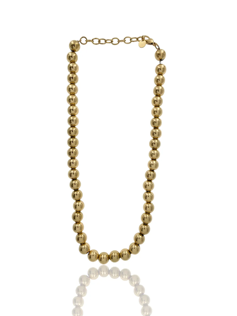 Pallina Vuota 10mm-Collana Corta in Acciaio - CAC-103-AA3993N  10mm