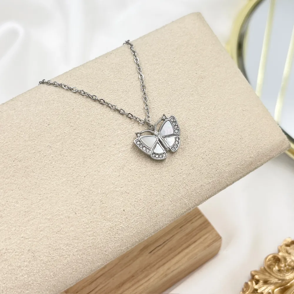 Farfalla-Collana Girocollo in Acciaio - CAC-103-AA4179N