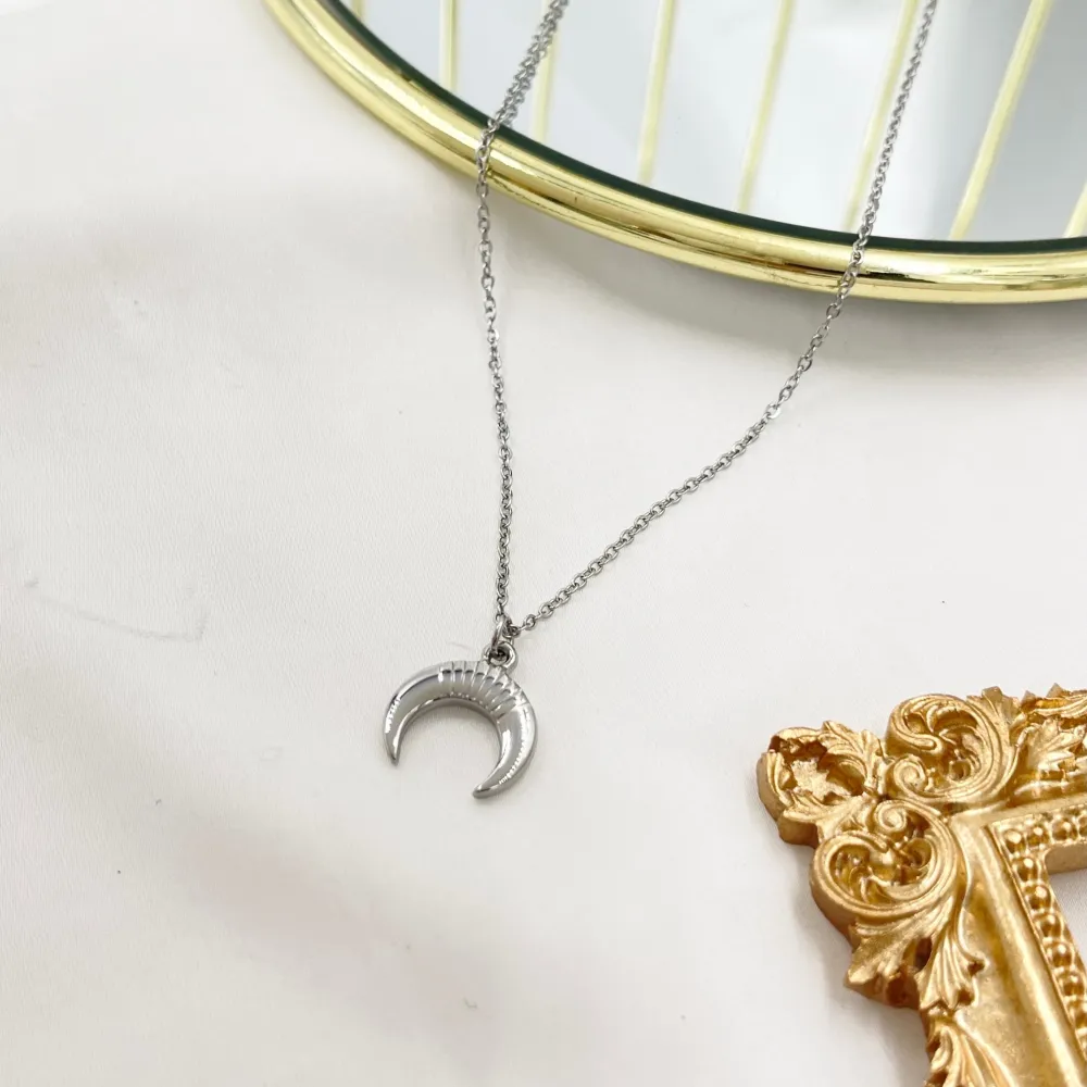 Cornino-Collana Corta in Acciaio - CAC-103-AA4430N