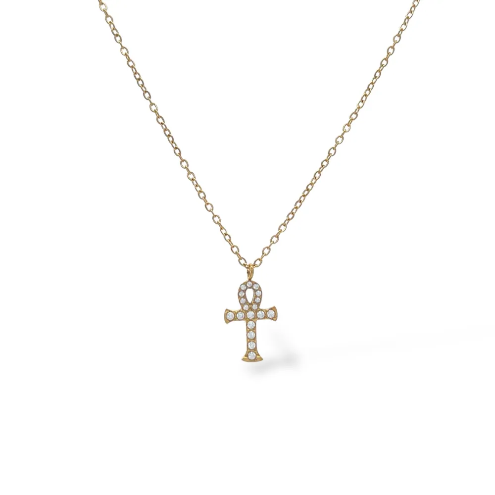 Croce-Collana Girocollo in Acciaio - CAC-103-AA5639N