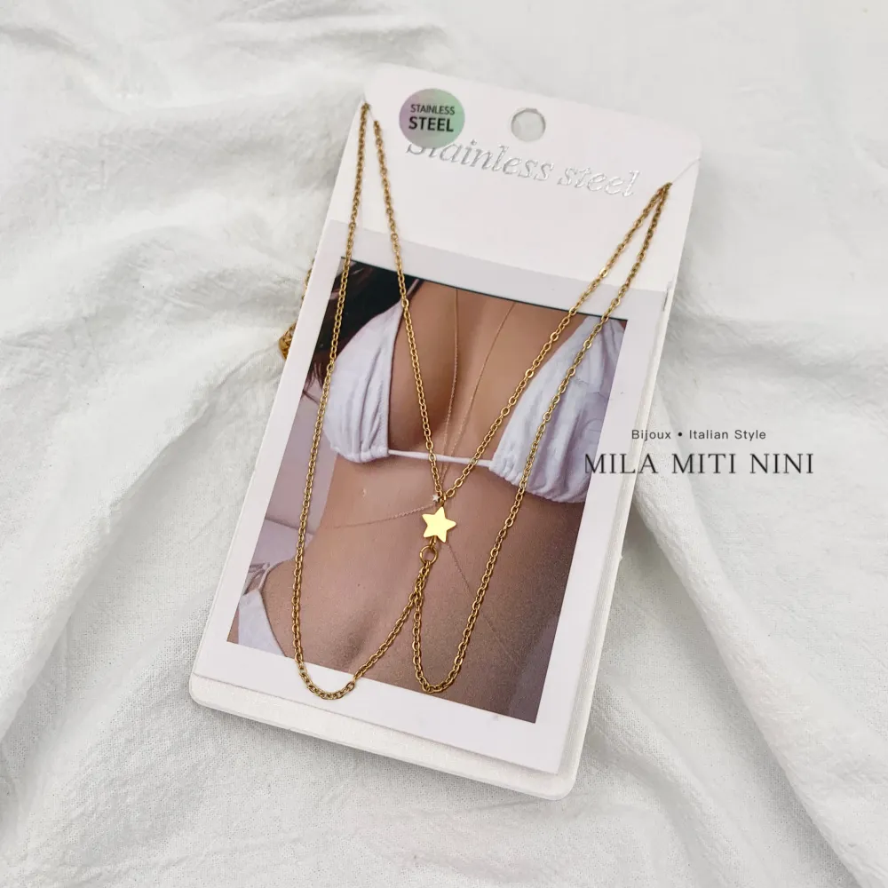 Stella-Catena da Corpo in Acciaio - CAC-413-022