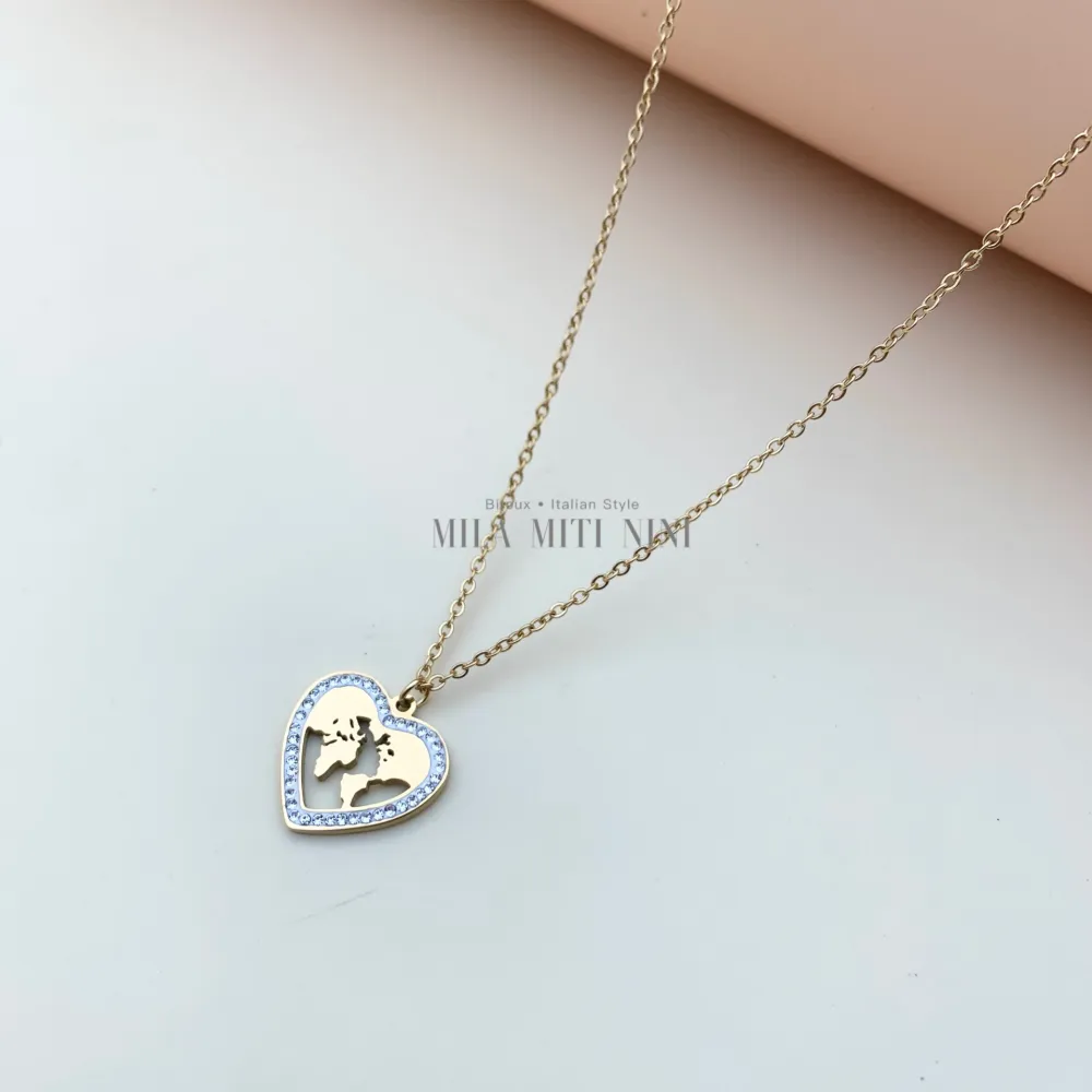 CAC413-1517-Mondo Cuore-Collana Corta in Acciaio - CAC413-1517-Mondo Cuore-Collana Corta in Acciaio