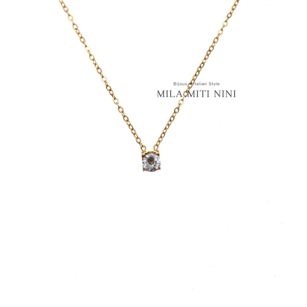 Punto Luce 5mm-Collana Corta in Acciaio - CAC-413-2073