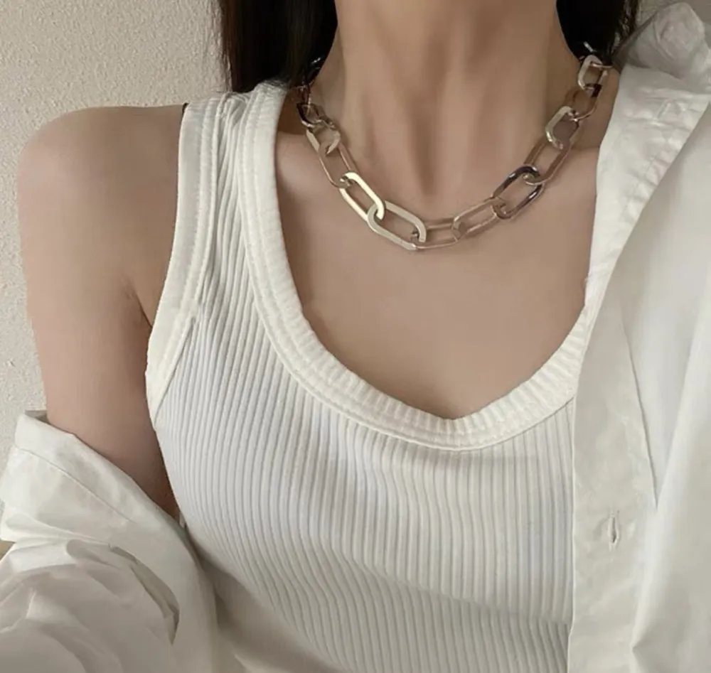 CAC6618-Catena - Collana Corta in Acciaio - CAC-413-2076-1020