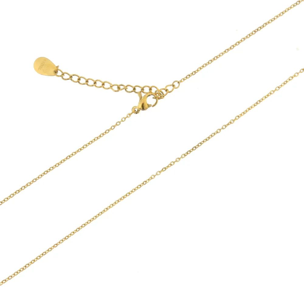 CAC7233-Cuore- Collana Girocollo in Acciaio - CAC-413-2105