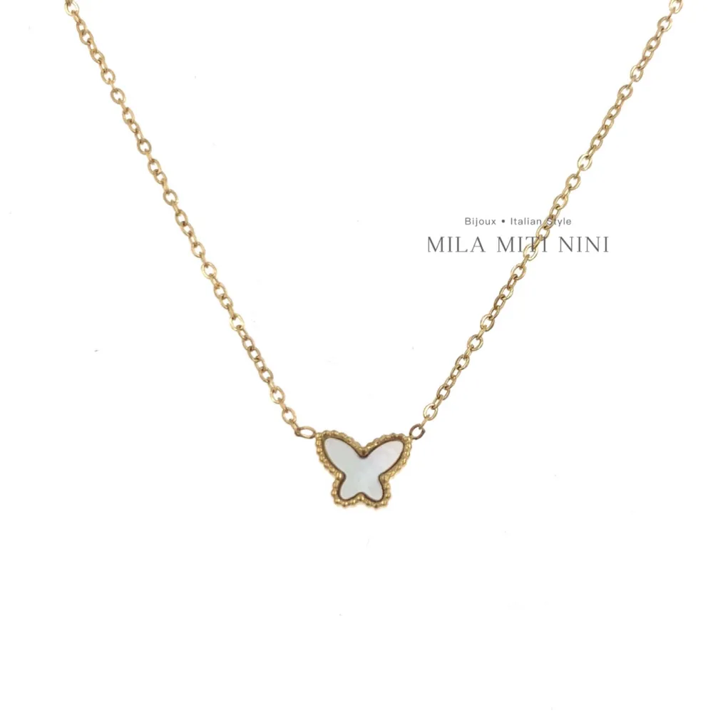 Farfalla-Collana Corta in Acciaio - CAC-413-2153