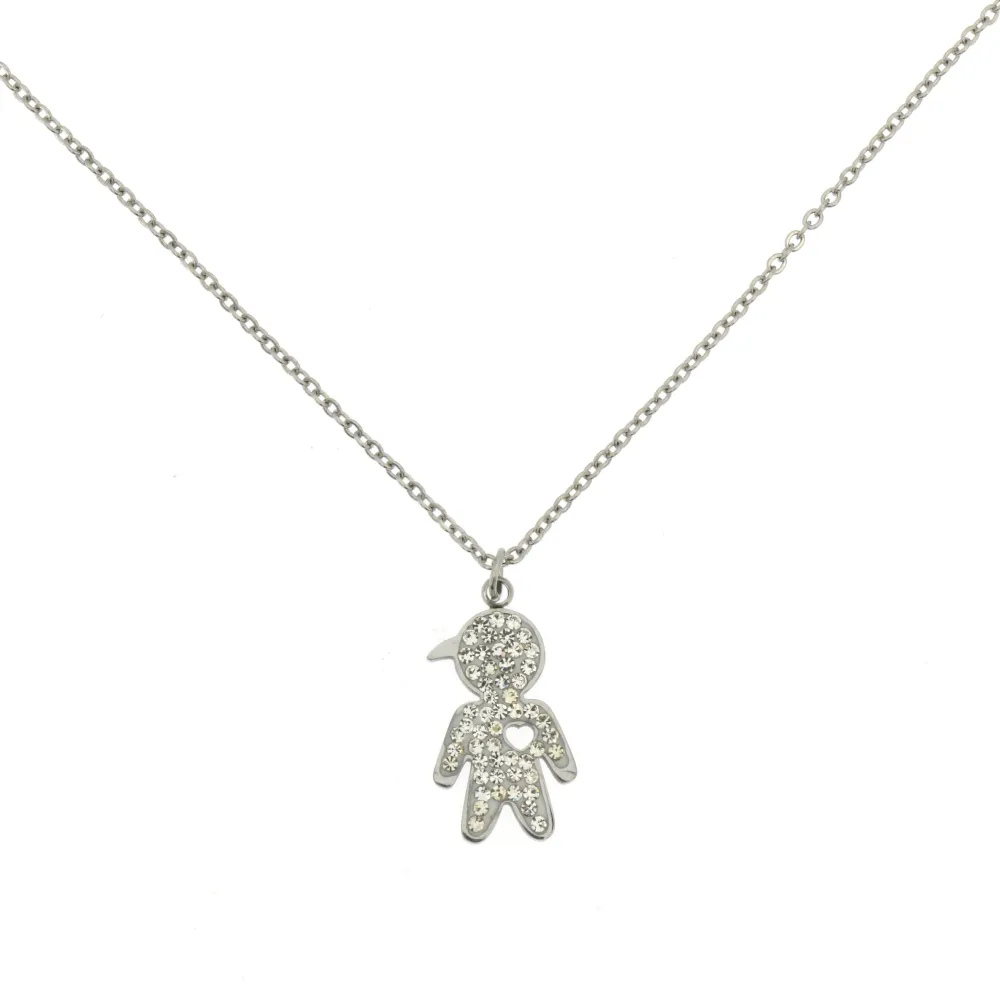 CAC-Bimbo 5311 - Collana Girocollo in Acciaio - CAC-413-2370