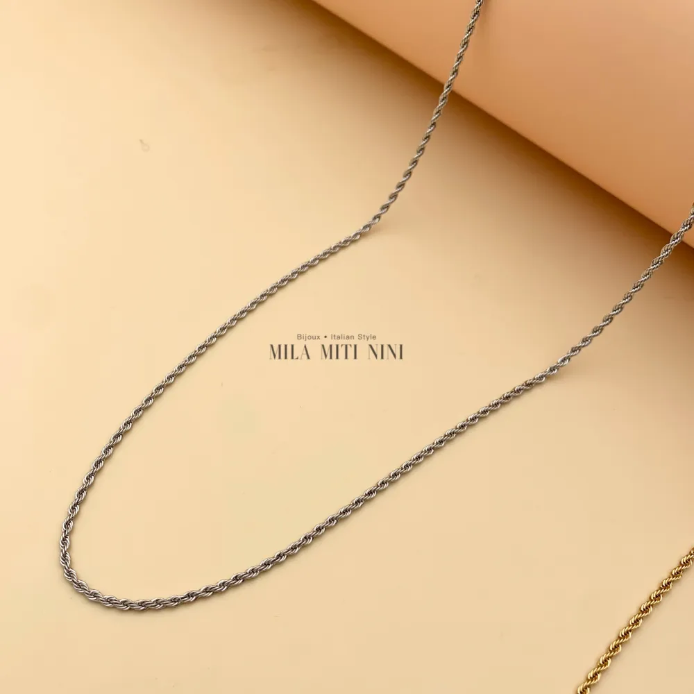 Torchon 2mm-Catena in Acciaio - CAC-413-2mm