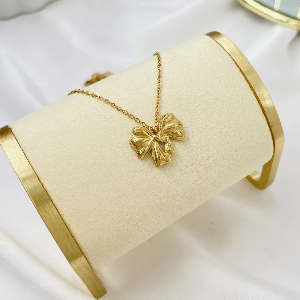 Fiocco-Collana Girocollo in Acciaio - CAC-413-3563