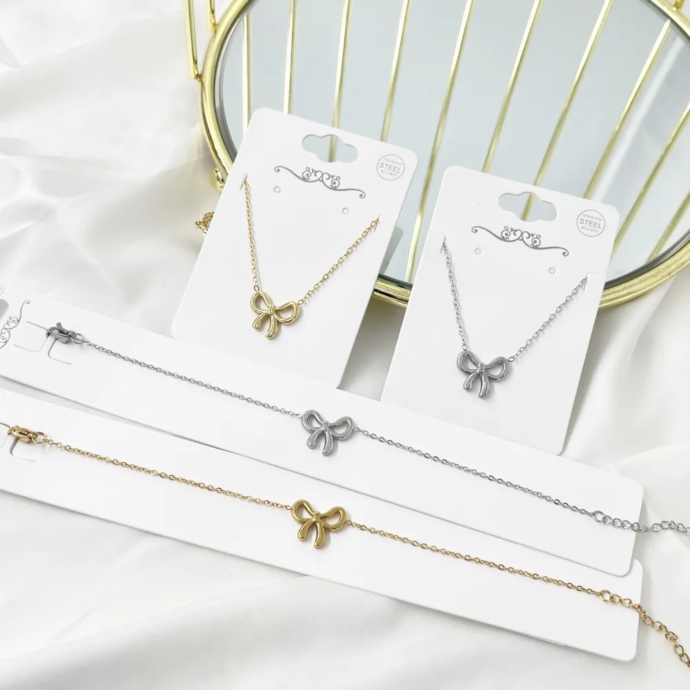 Fiocco-Collana Girocollo in Acciaio - CAC-413-3598