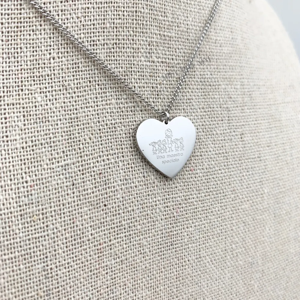 CAC7741-Una Maestra Speciale -Collana Corta in Acciaio - CAC-413-362