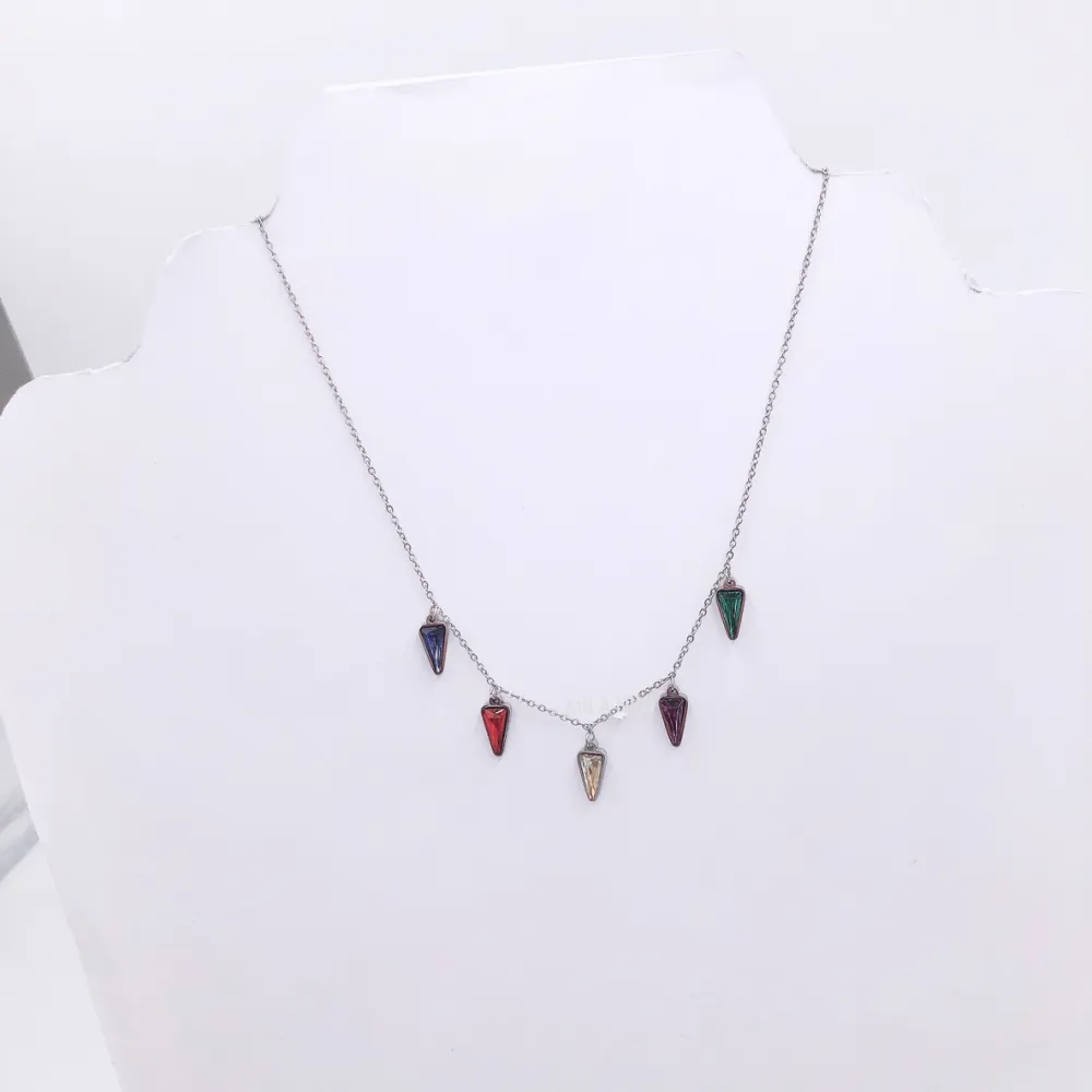 Triangolo pendente Girocollo 5074 - Collana Acciaio - CAC5074-Triangolo pendente Girocollo - Collana Acciaio