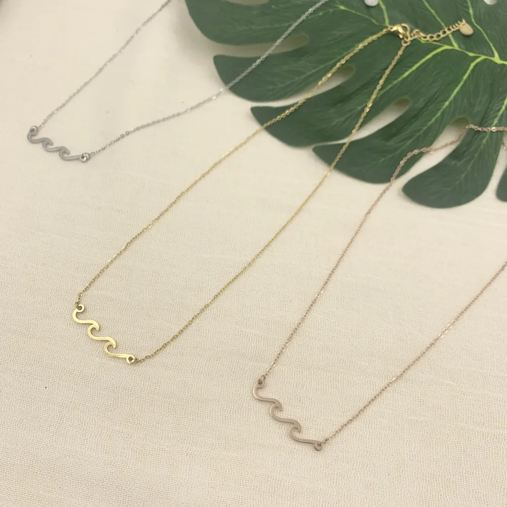 CAC7227-Doppia Onda- Collana Girocollo in Acciaio - CAC7227-Doppia Onda- Collana Girocollo in Acciaio