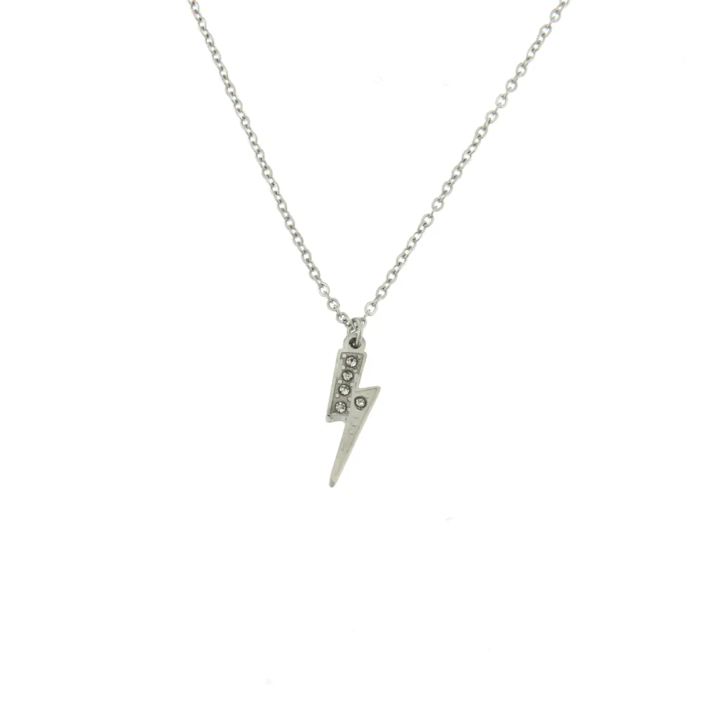 CAC7228-Fulmine- Collana Girocollo in Acciaio - CAC7228-Fulmine- Collana Girocollo in Acciaio