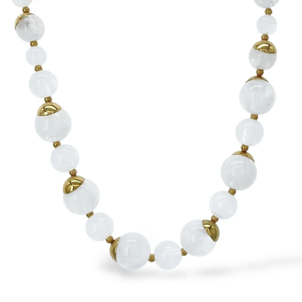 Palline Colorate -Collana Corta in Acciaio - CAC-732-426