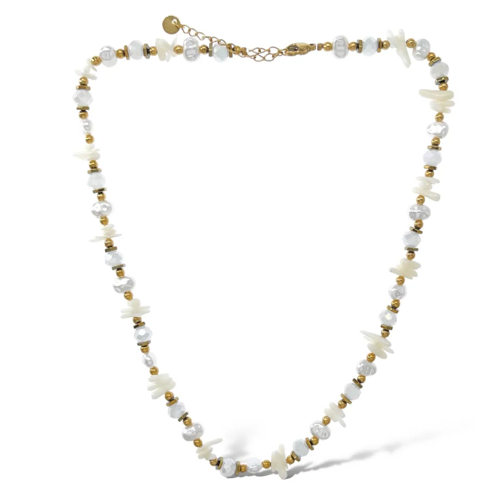 Pietrine -Collana Corta in Acciaio - CAC-735-53