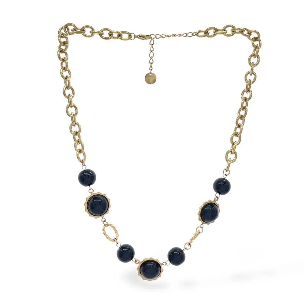 Tondo -Collana Corta in Acciaio - CAC-765-73