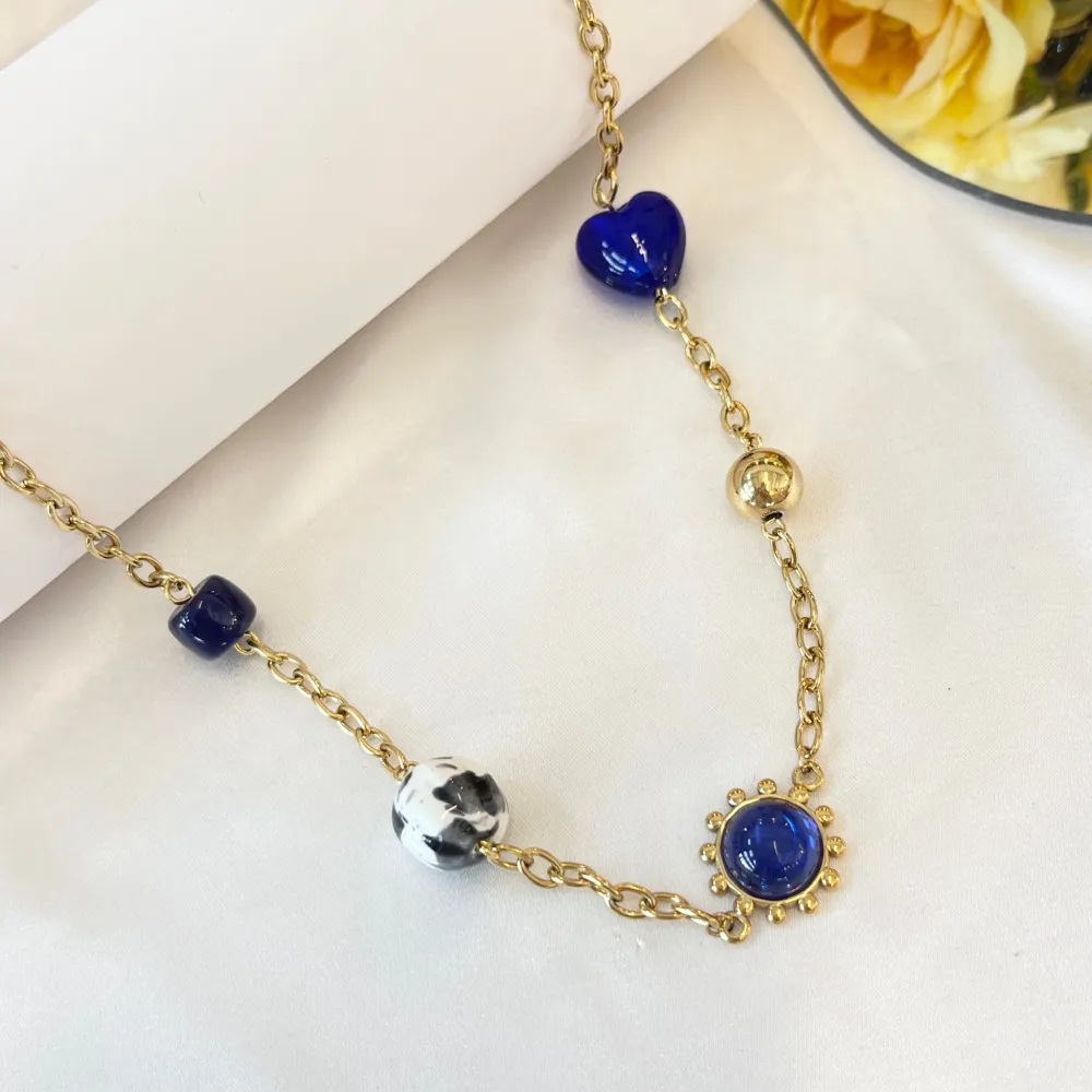 Cuore -Collana Corta in Acciaio - CAC-765-84