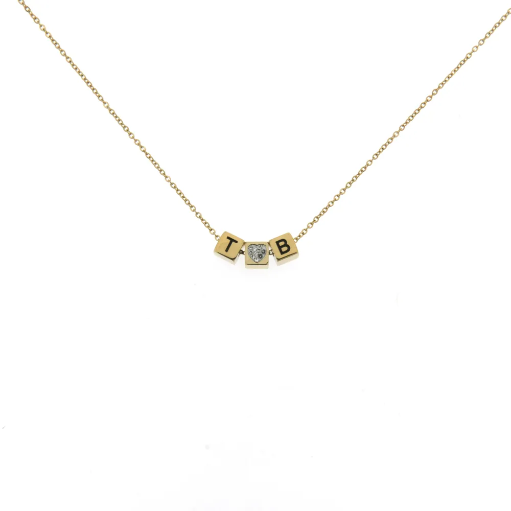 CAC-TVB 5688 - Collana Corta in Acciaio - CAC-TVB 5688 - Collana Corta in Acciaio