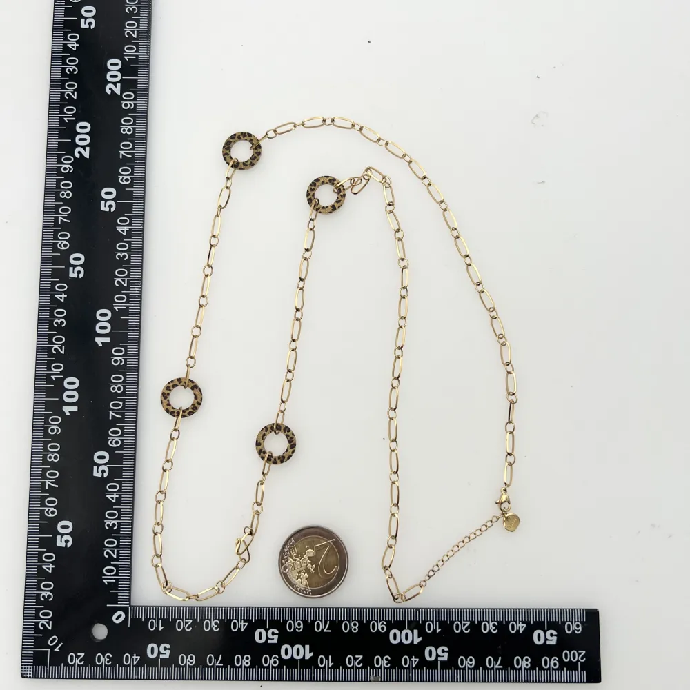 Cerchio con Catena-Collana Lunga in Acciaio - CAL-104-A35