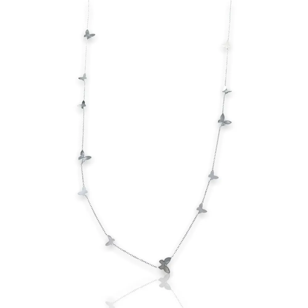 Farfalla-Collana Lunga in Acciaio - CAL-413-2080