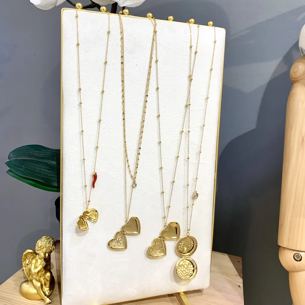 Albero della Vita Apribile -Collana Lunga Portafoto in Acciaio - CAL-413-2205