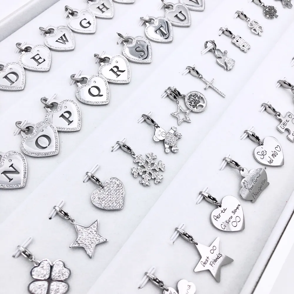 Cio-Iniziali 4120 - Ciondolo in Acciaio - CIO-413-89