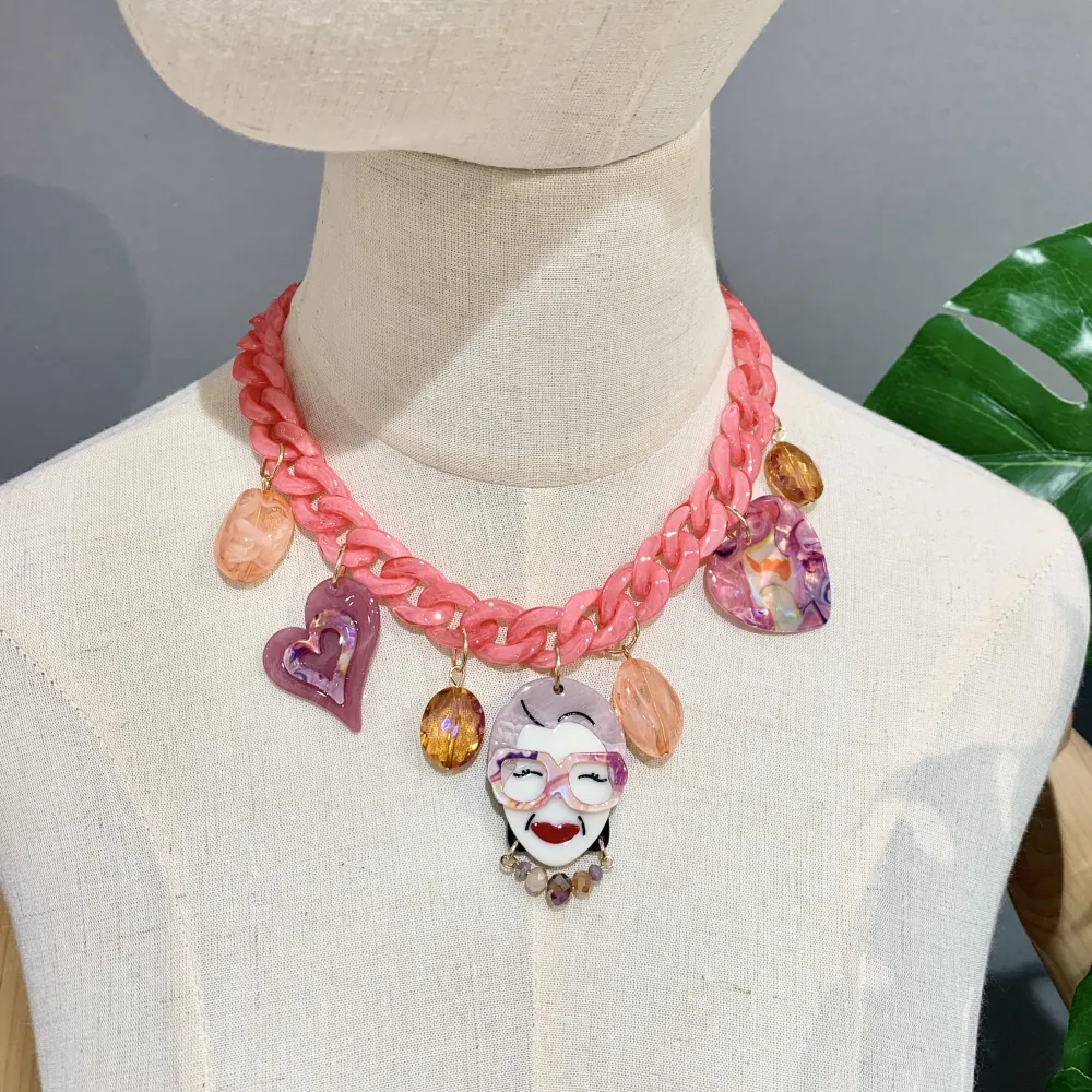 Nonna Chic Iris-Collana Corta Moda - CMC-14499PE