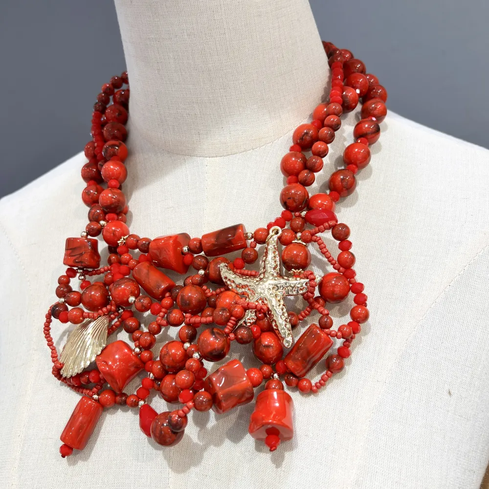 Conchiglia Stella Marina-Collana Corta Moda - CMC-732-321