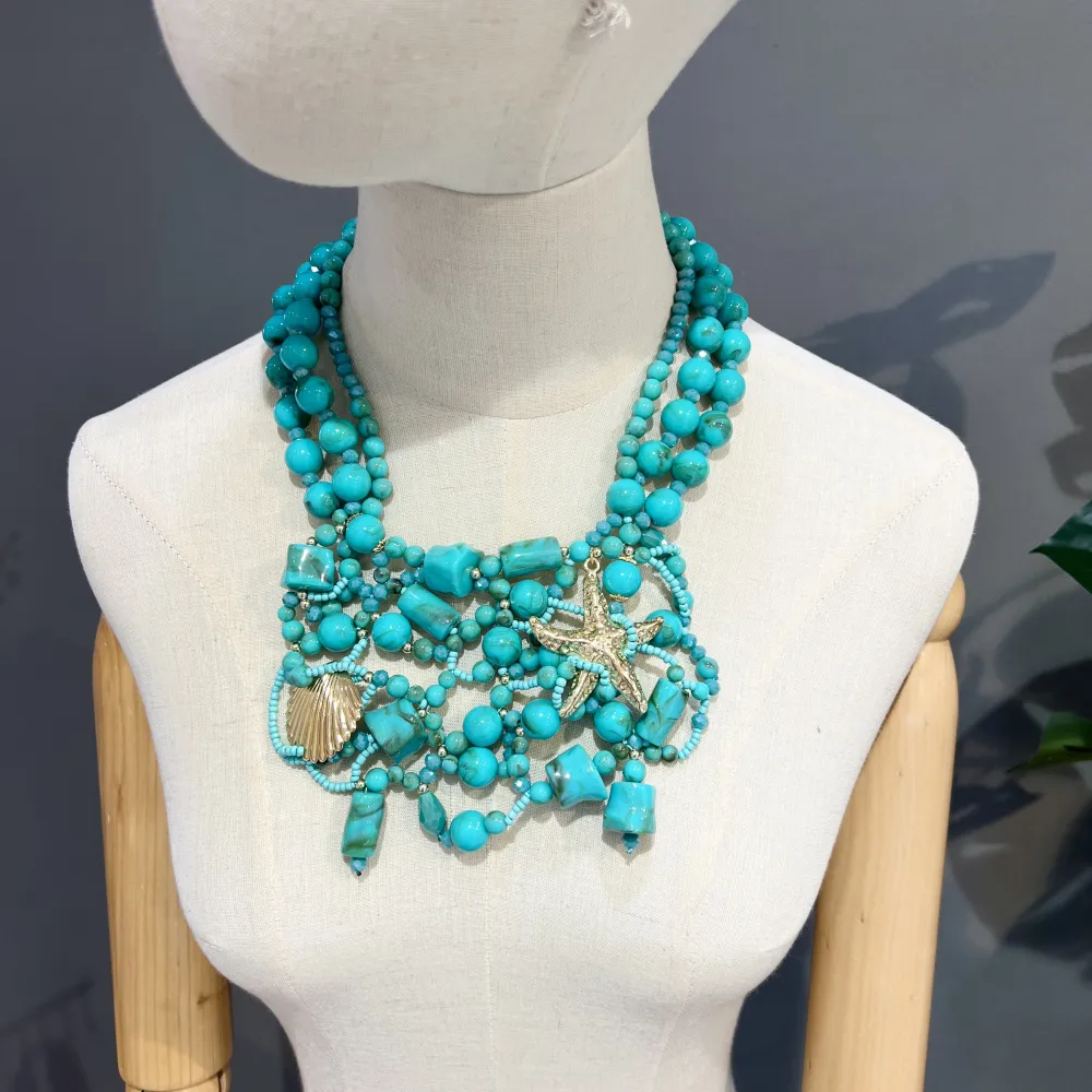 Conchiglia Stella Marina-Collana Corta Moda - CMC-732-321