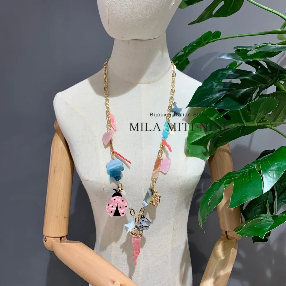 Fortuna Cornino -Collana Lunga in Resina - CML-13209S